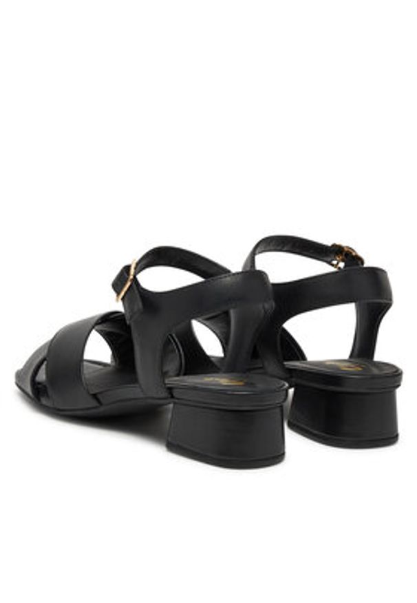 Clarks Sandały Serina35 Cross 26181343 Czarny. Kolor: czarny. Materiał: skóra