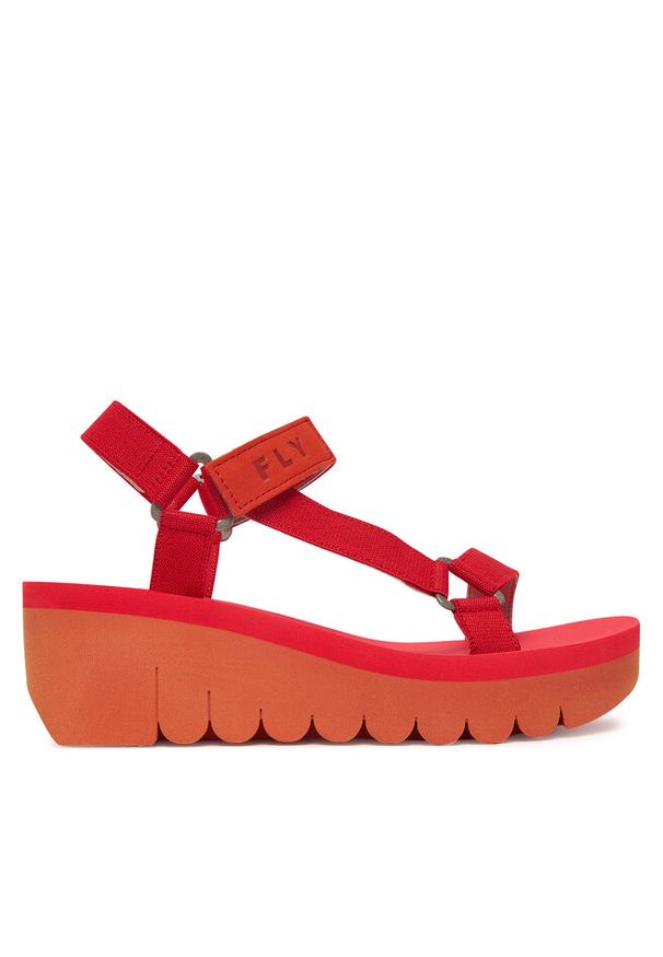 Sandały Fly London. Kolor: czerwony