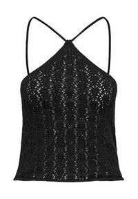only - ONLY Top Noella 15352137 Czarny Regular Fit. Kolor: czarny. Materiał: syntetyk #3