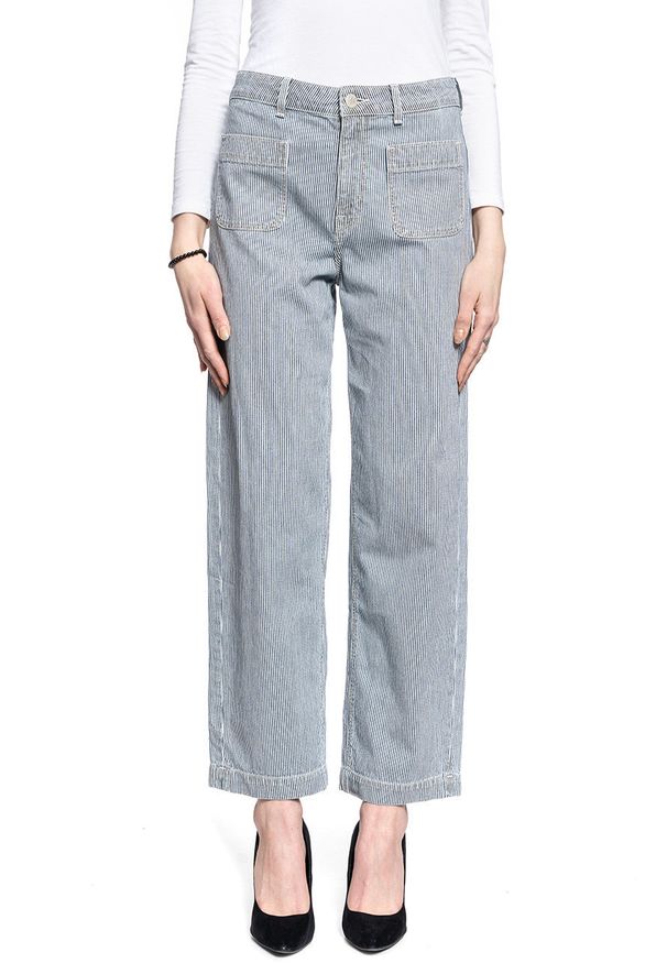 Lee - LEE WIDE LEG DAMSKIE SPODNIE JEANSOWE L30YIWLX 112106890