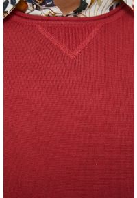 medicine - Medicine Sweter bawełniany męski kolor różowy lekki. Okazja: na co dzień. Kolor: różowy. Materiał: bawełna. Długość rękawa: długi rękaw. Długość: długie. Wzór: melanż. Styl: casual #2