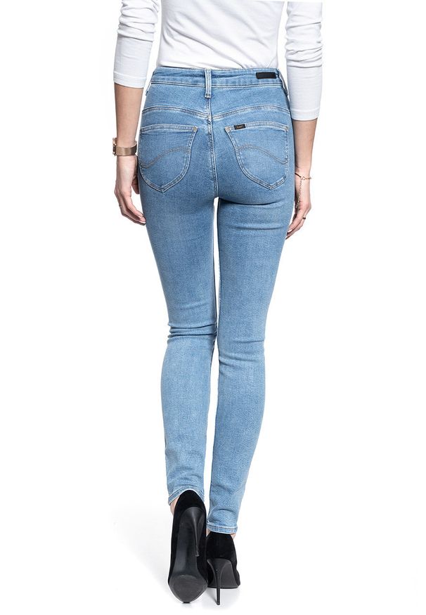 Lee - SPODNIE DAMSKIE LEE SCARLETT ULTRA HIGH BRIGHTON ROCK L30LMXBC 112106502. Styl: rockowy