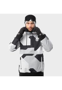 SIROKO - Mężczyzna Sporty zimowe Męska kurtka snowboardowa W1 Tibet Siroko Szary. Kolor: wielokolorowy, szary, czarny. Materiał: softshell, materiał. Sezon: zima. Sport: snowboard