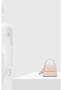 Furla torebka skórzana kolor beżowy. Kolor: beżowy. Materiał: skórzane #6
