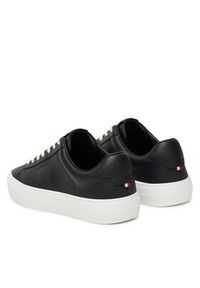 TOMMY HILFIGER - Tommy Hilfiger Sneakersy Premium Dress Cupsole FM0FM05572 Czarny. Kolor: czarny. Materiał: skóra #3