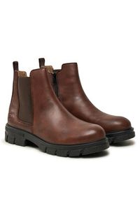 Rieker Botki Z9150-25 Brązowy. Kolor: brązowy. Materiał: skóra #5