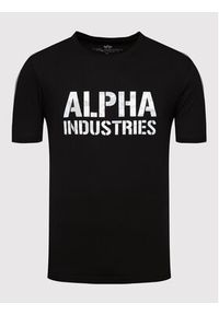 Alpha Industries T-Shirt Camo Print 156513 Czarny Regular Fit. Kolor: czarny. Materiał: bawełna. Wzór: nadruk #4