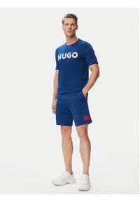 Hugo - HUGO Szorty sportowe Diz222 50466196 Niebieski jasny Regular Fit. Kolor: niebieski. Materiał: bawełna. Styl: sportowy #5