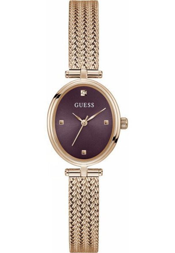 Zegarek damski Guess GW0935L3 CYRKONIE różowe złoto. Kolor: różowy, złoty, wielokolorowy