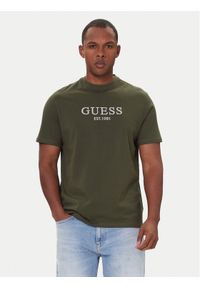 Guess T-Shirt M5BI09 K8FQ4 Zielony Regular Fit. Kolor: zielony. Materiał: bawełna #1