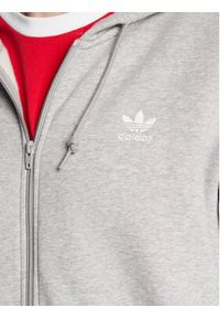 Adidas - adidas Bluza 3-Stripes ED5969 Szary Regular Fit. Kolor: szary. Materiał: syntetyk, bawełna #8