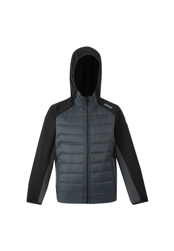 Regatta - Kurtka Dziecięca Kielder IX Hybrid Jacket. Kolor: szary, fioletowy, wielokolorowy, czarny