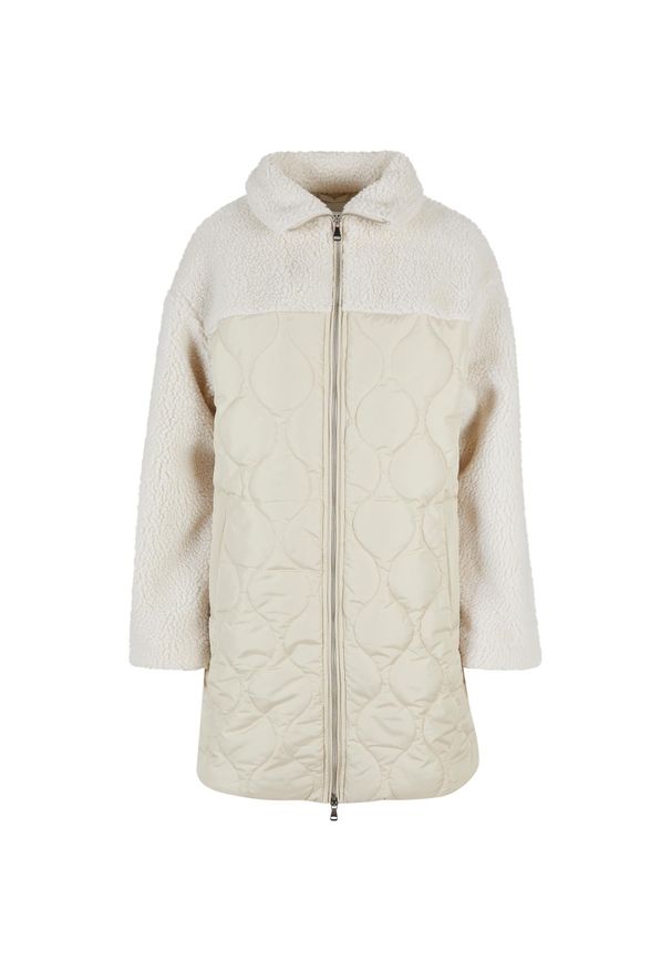 Damska kurtka oversize sherpa Urban Classics GT. Kolor: biały. Materiał: puch