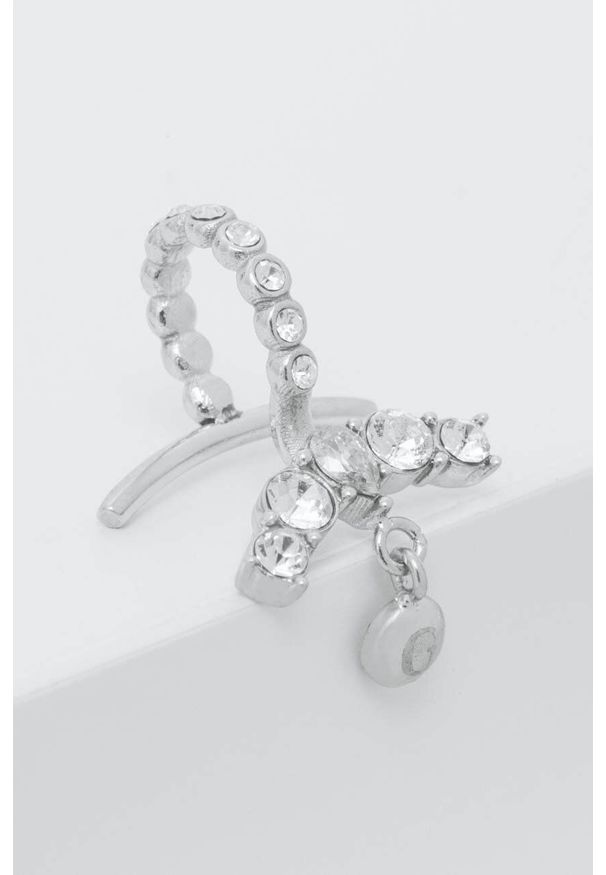 Guess kolczyk. Kolor: srebrny