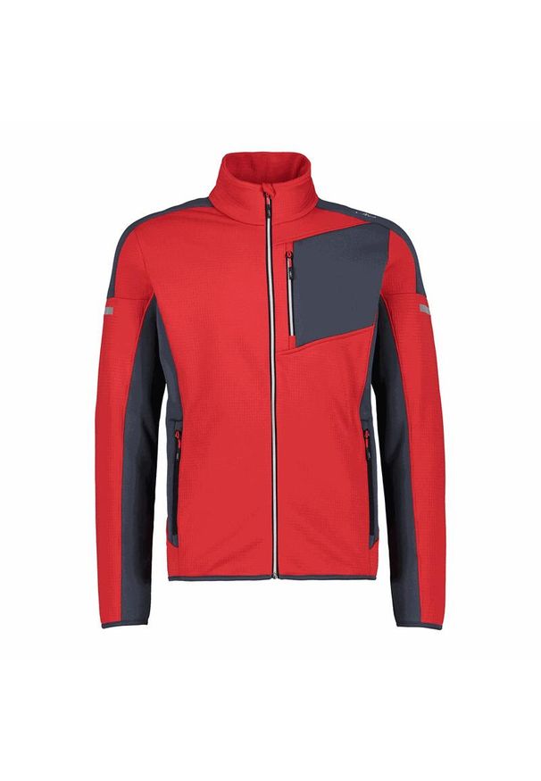 Bluza męska turystyczna CMP 31E0437. Kolor: czerwony. Sport: turystyka piesza