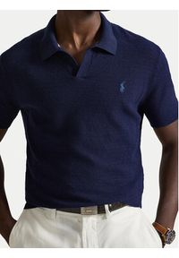 Polo Ralph Lauren Polo 710B13891004 Granatowy Regular Fit. Typ kołnierza: polo. Kolor: niebieski. Materiał: bawełna #3