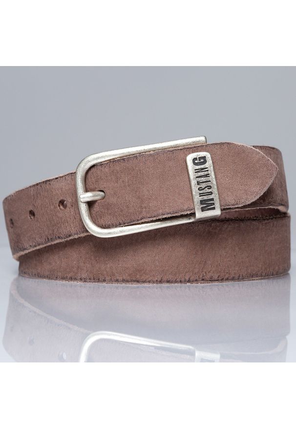 Mustang - MUSTANG PASEK SKÓRZANY MUS-M5002 0681 35mm Ledergürtel (RO2831). Materiał: skóra. Wzór: paski. Styl: klasyczny