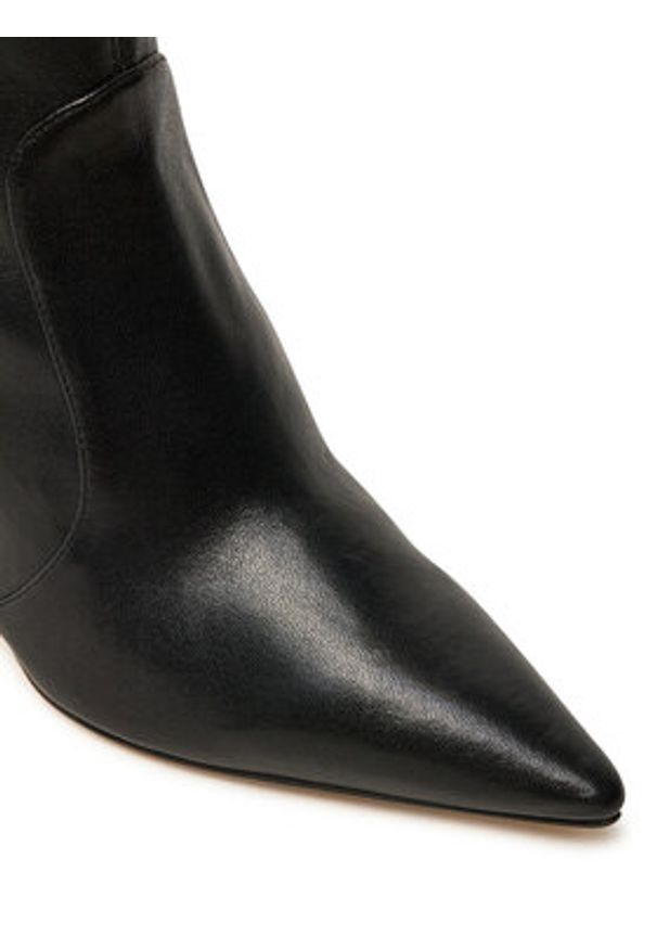 Stuart Weitzman Botki Stuart 85 Str Bootie SB657 Czarny. Kolor: czarny. Materiał: skóra