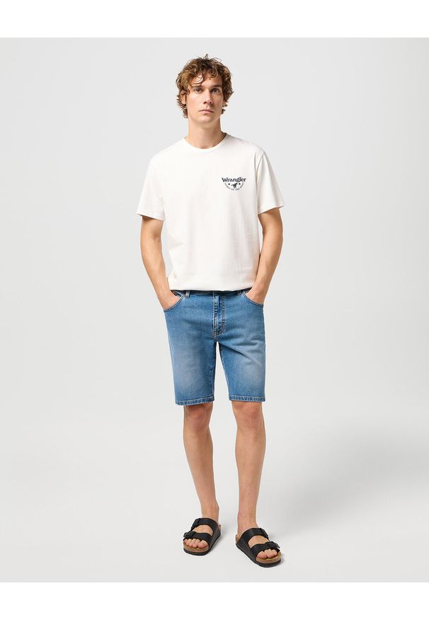 Wrangler - WRANGLER MĘSKIE SPODENKI JEANSOWE TEXAS SHORTS STRIDE 112350658 W11C018020