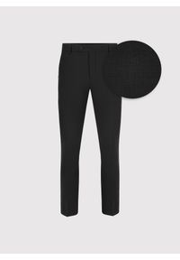 Pako Lorente - PAKO LORENTE – Czarne spodnie ganiturowe. Kolor: czarny. Materiał: poliester, elastan, wiskoza. Wzór: gładki. Styl: elegancki, młodzieżowy #7