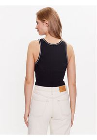 BDG Urban Outfitters Top BDG SCOOP CONSTITCH VEST 76466317 Czarny Slim Fit. Kolor: czarny. Materiał: syntetyk #3