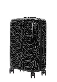 Ochnik - Walizka średnia na kółkach. Kolor: czarny. Materiał: kauczuk, materiał, guma, poliester #3