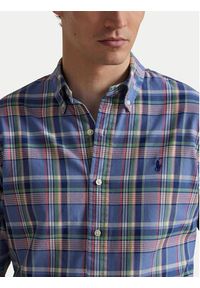 Polo Ralph Lauren Koszula 710922273005 Niebieski Custom Fit. Typ kołnierza: polo. Kolor: niebieski. Materiał: bawełna #2