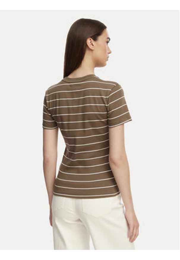 TOMMY HILFIGER - Tommy Hilfiger T-Shirt New Cody WW0WW40587 Brązowy Slim Fit. Kolor: brązowy. Materiał: bawełna