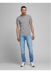 Jack & Jones - Jack&Jones T-Shirt Basic 12058529 Szary Stretch Fit. Kolor: szary. Materiał: bawełna #6