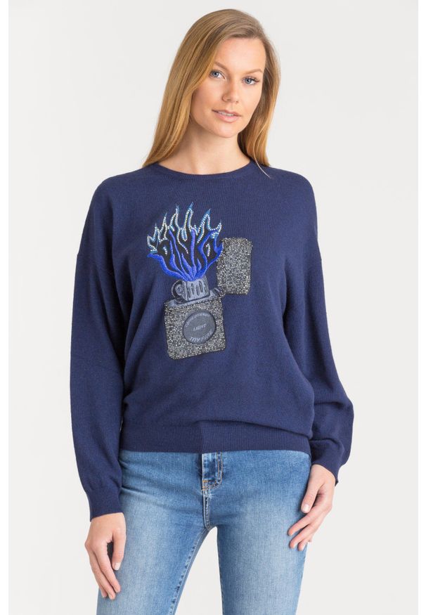 Sweter Pinko na spacer, krótki