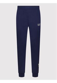 EA7 Emporio Armani Spodnie dresowe 3LPP81 PJEQZ 1554 Granatowy Regular Fit. Kolor: niebieski. Materiał: bawełna, dresówka #5