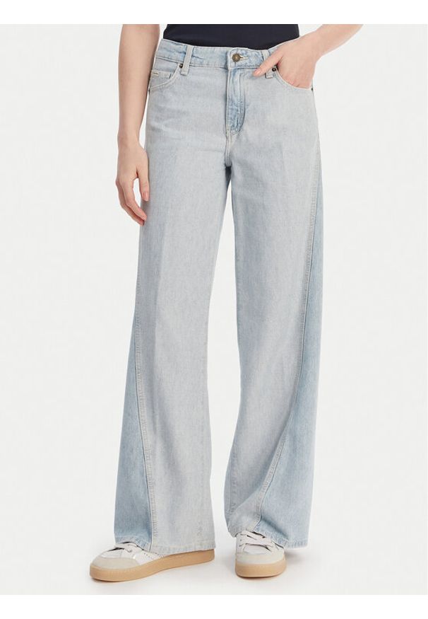 Guess Jeans Jeansy W6GA2T D6534 Niebieski Wide Leg. Kolor: niebieski
