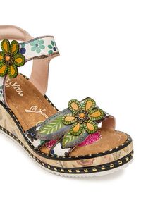 Laura Vita Sandały Ballon 08 Kolorowy. Materiał: skóra. Wzór: kolorowy #4