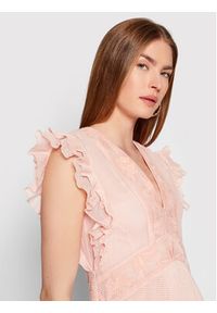 Pinko Sukienka letnia Omegna 1G17H7 Y7UZ Różowy Regular Fit. Kolor: różowy. Materiał: bawełna. Sezon: lato #5
