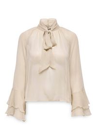 only - ONLY Bluzka Peninna 15367241 Beżowy Regular Fit. Kolor: beżowy. Materiał: syntetyk #2