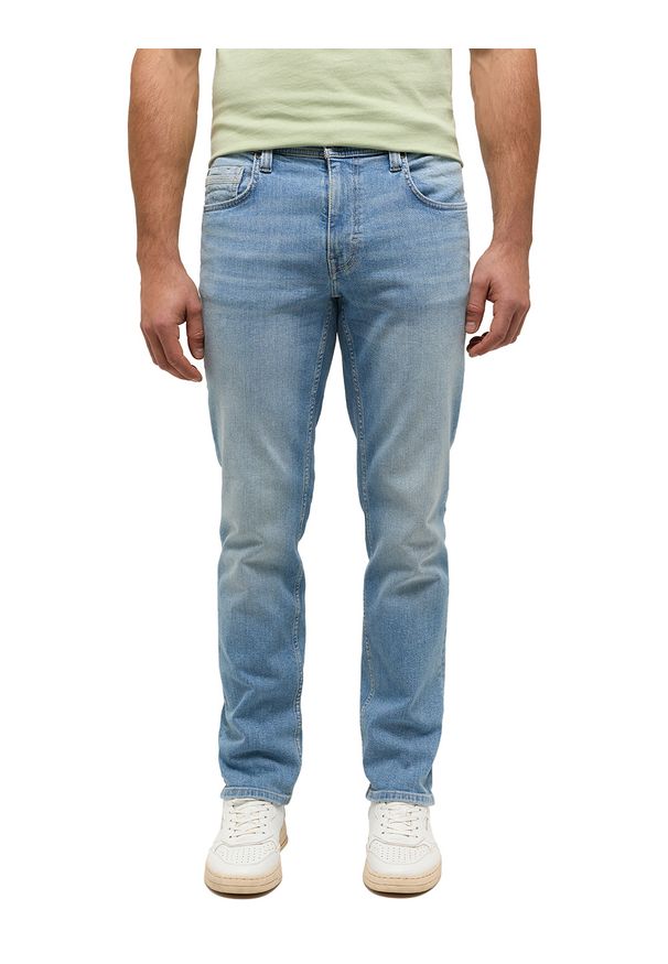Męskie Spodnie Jeansowe Mustang Style Washington Straight Denim Blue 1014877 5000 313