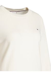 TOMMY HILFIGER - Tommy Hilfiger Sweter WW0WW44984 Biały Regular Fit. Kolor: biały. Materiał: bawełna #6