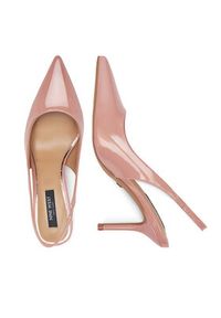 Nine West Sandały SX005-01 Różowy. Kolor: różowy. Materiał: skóra