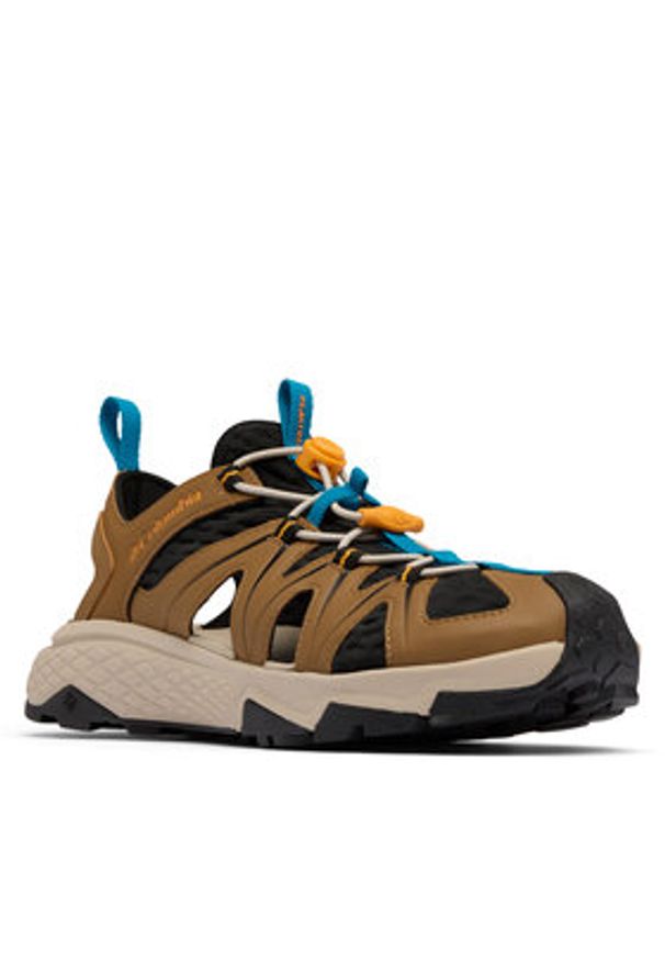 columbia - Columbia Sandały Peakfreak Rush™ Leather Sandal 2109471 Brązowy. Kolor: brązowy. Materiał: materiał