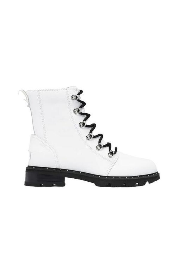 sorel - Buty do chodzenia damskie Sorel Lennox. Kolor: biały. Materiał: skóra. Sport: turystyka piesza
