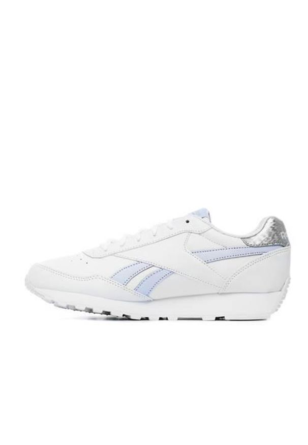 Buty do chodzenia damskie Reebok Rewind Run 7. Kolor: biały. Materiał: materiał, syntetyk, tkanina. Szerokość cholewki: normalna. Sport: turystyka piesza, bieganie