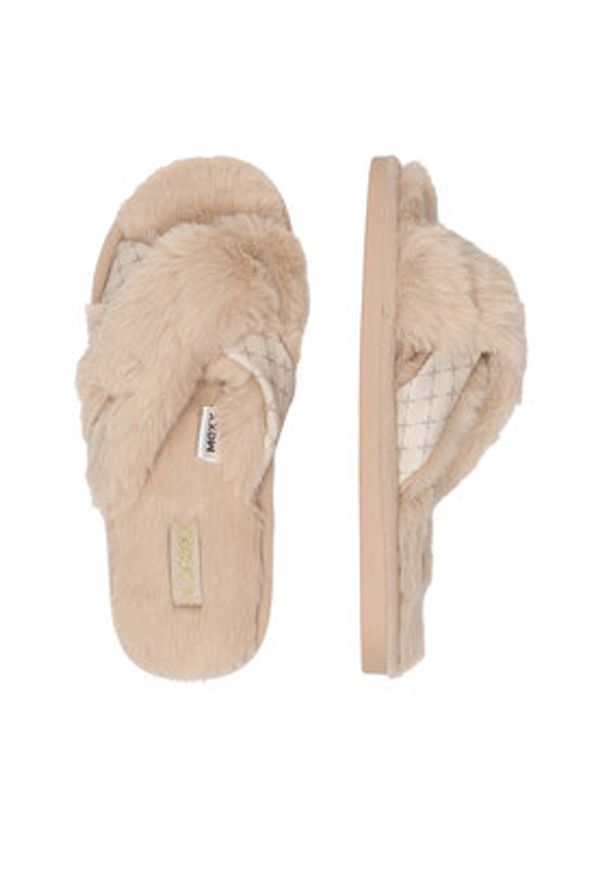 MEXX Kapcie MI002004343W Beżowy. Kolor: beżowy. Materiał: materiał