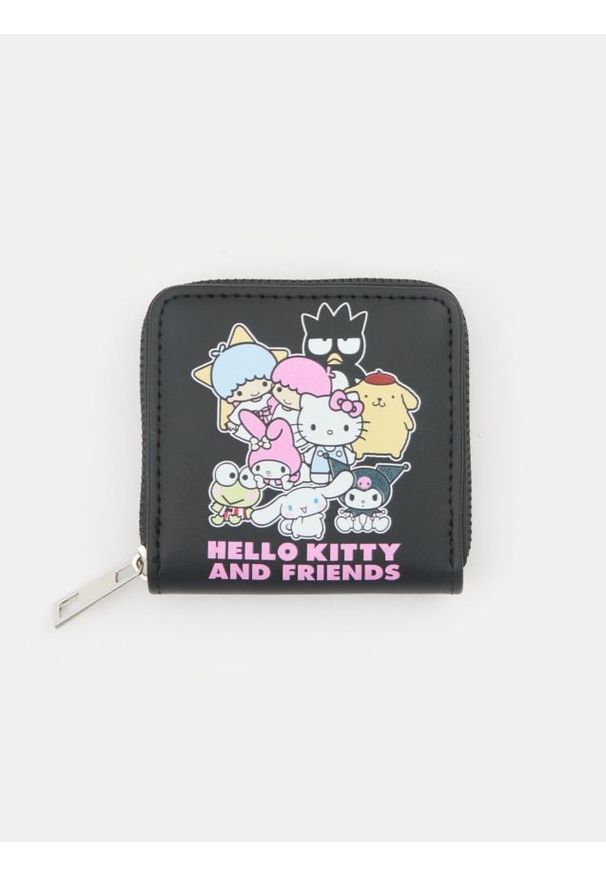 Sinsay - Portfel Hello Kitty - czarny. Kolor: czarny. Wzór: motyw z bajki
