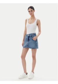 Guess Spódnica jeansowa W5YD1C D5QKB Granatowy Regular Fit. Kolor: niebieski. Materiał: bawełna, lyocell #4
