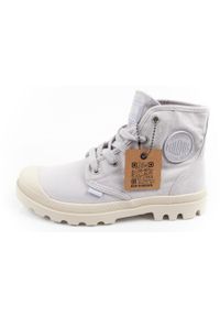 Buty za kostkę sportowe damskie Palladium Pampa Hi. Wysokość cholewki: za kostkę. Kolor: fioletowy. Materiał: jeans