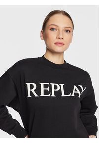 Replay Bluza W3586N.000.22890P Czarny Oversize. Kolor: czarny. Materiał: bawełna