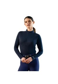 WEATHERBEETA - Damska koszulka do jazdy konnej Weatherbeeta Bamboo. Kolor: niebieski. Długość rękawa: długi rękaw #1