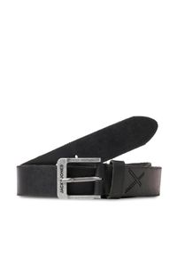 Jack & Jones - Jack&Jones Pasek Męski 12228996 Czarny. Kolor: czarny. Materiał: skóra