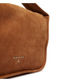 Patrizia Pepe Torebka 8B0314/L152-brB878 Brązowy. Kolor: brązowy. Materiał: zamszowe, skórzane #5
