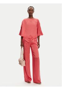 Pinko - PINKO Spodnie materiałowe 104595 A2BU Koralowy Regular Fit. Kolor: pomarańczowy. Materiał: syntetyk #5